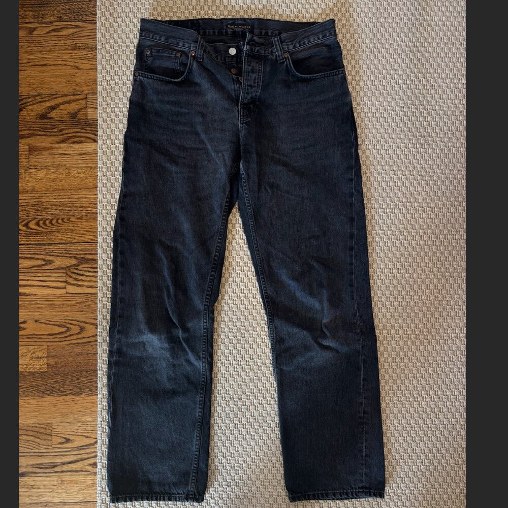 Nudie Jeans Rad Rufus Vintage Black Jeans 33W 32L